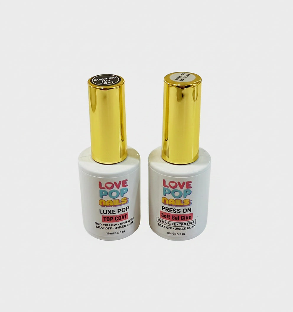 Luxe Pop Top Coat / Soft Gel Glue
