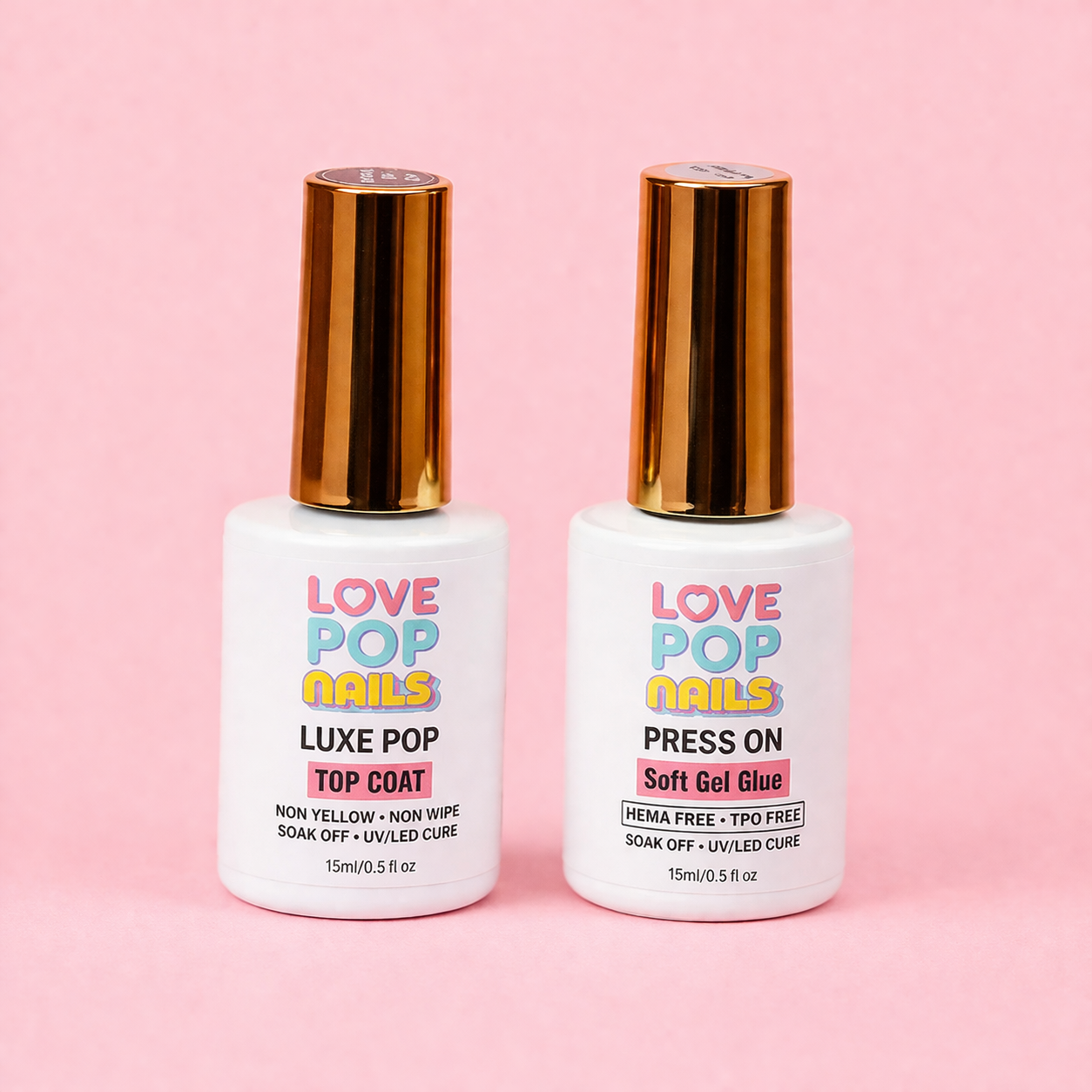 Luxe Pop Top Coat / Soft Gel Glue Bundle