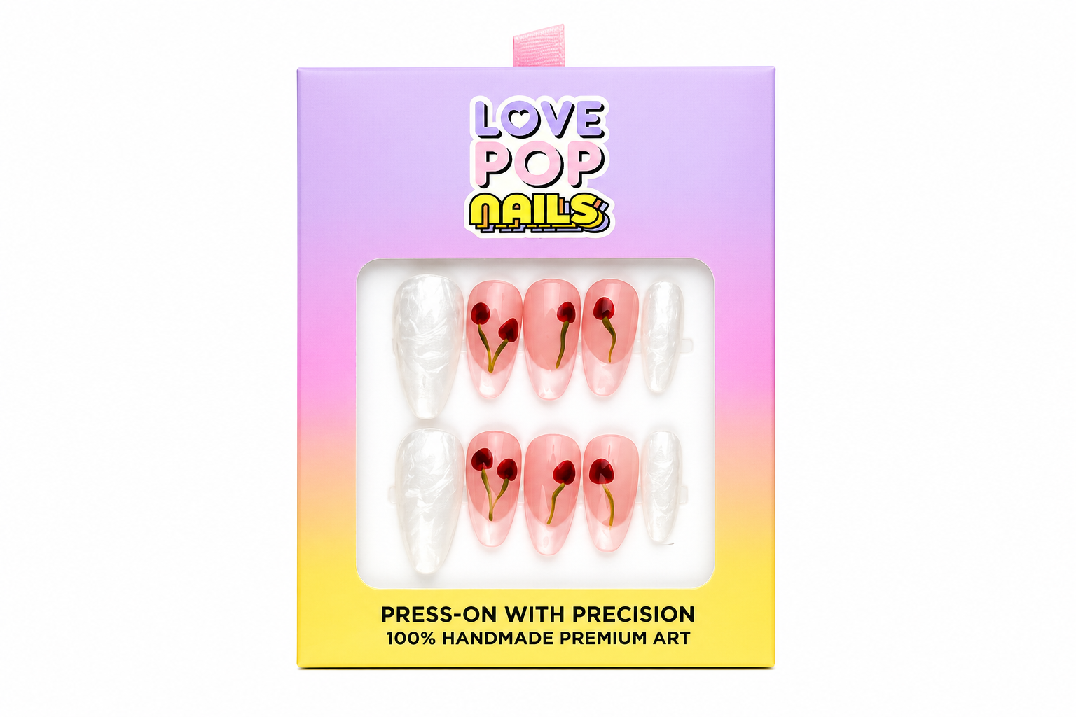 Sweet Cherry French Tips