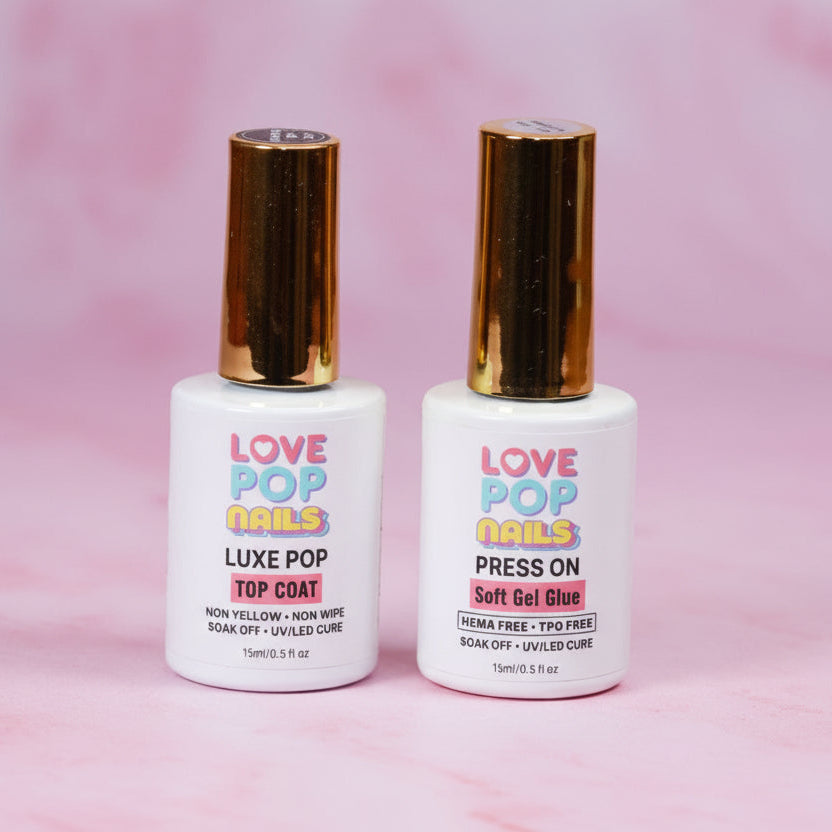 Luxe Pop Top Coat / Soft Gel Glue